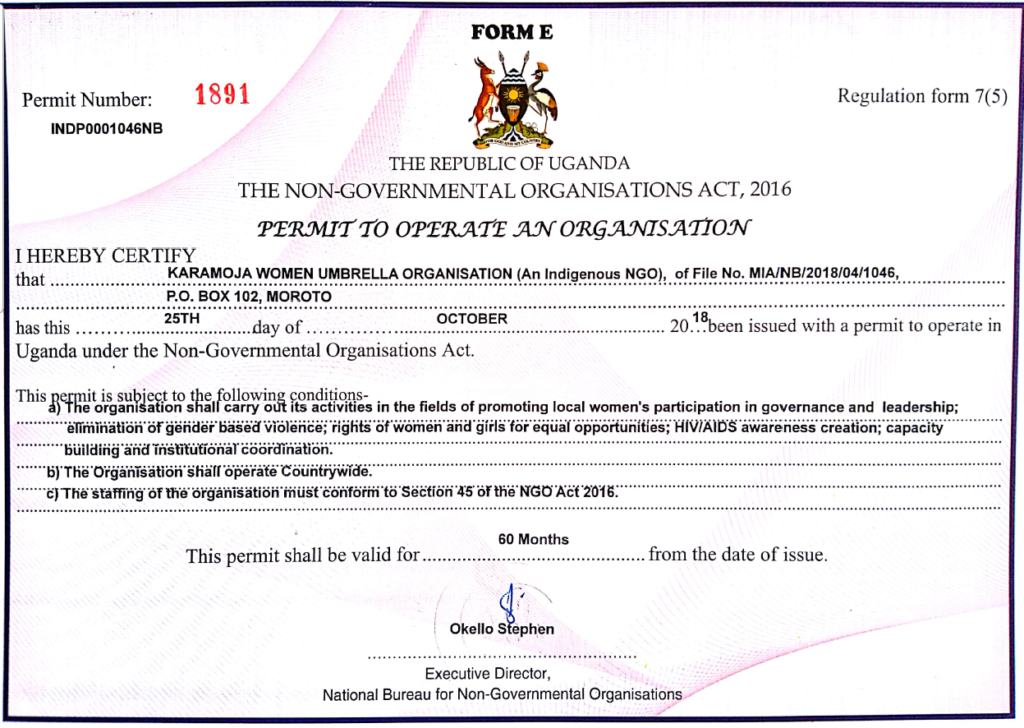 KAWUO Operating Permit